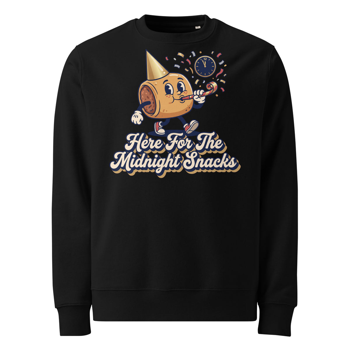 Here For The Midnight Snacks New Year Heavyweight Sweatshirt - Ricki Robin