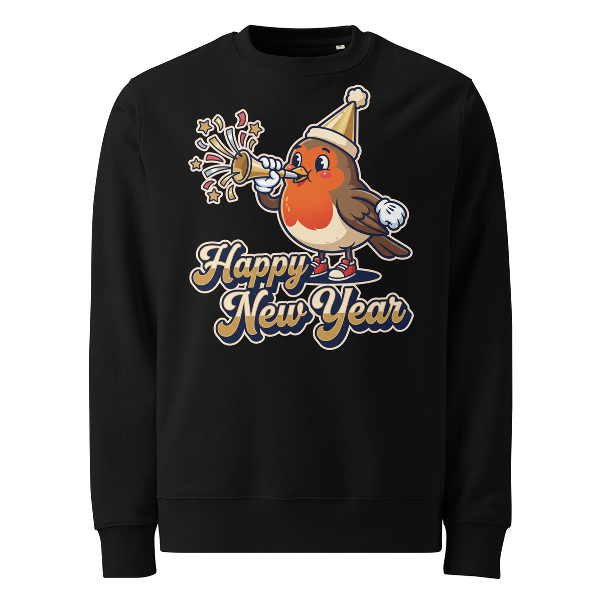 Happy New Year Robin Heavyweight Sweatshirt - Ricki Robin