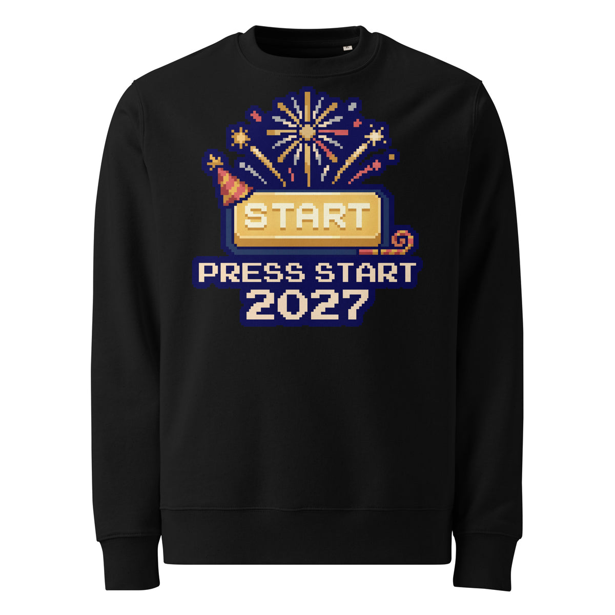 Press Start 2027 New Year Heavyweight Sweatshirt - Ricki Robin