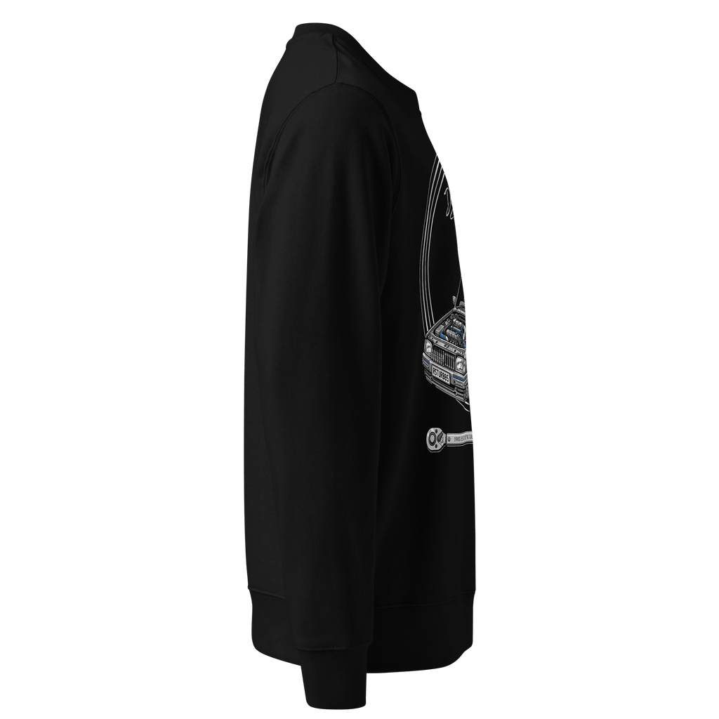 RS Turbo Bonnet Bared Heavyweight Sweatshirt - Dean's Classic Cars