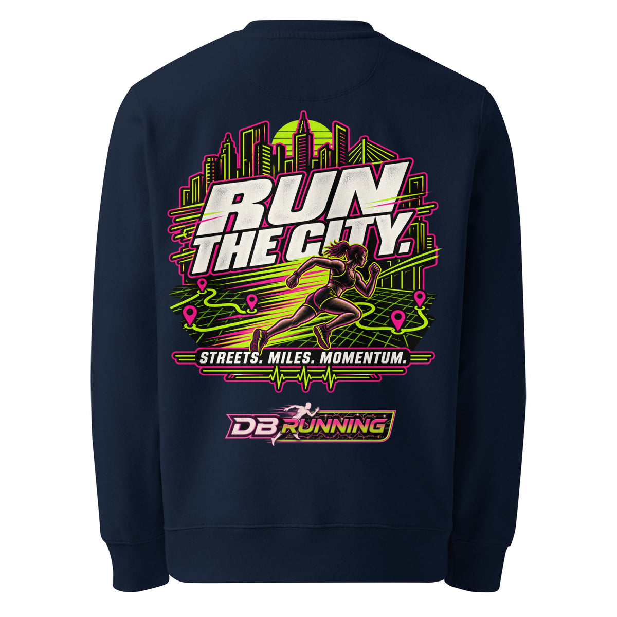 Run the City Female - Heavyweight Sweatshirt - DB Running