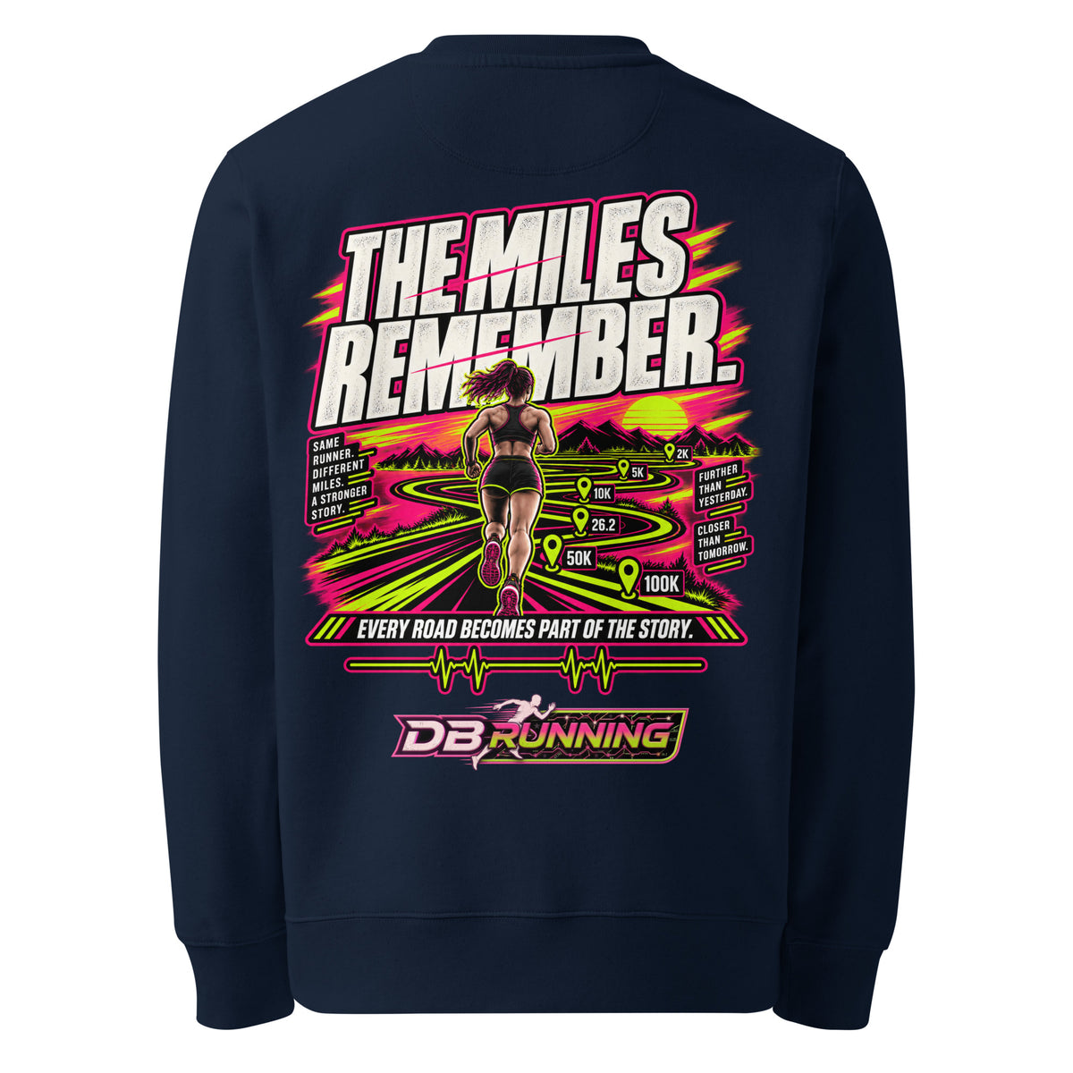 The Miles Remember Female - Heavyweight Sweatshirt - DB Running