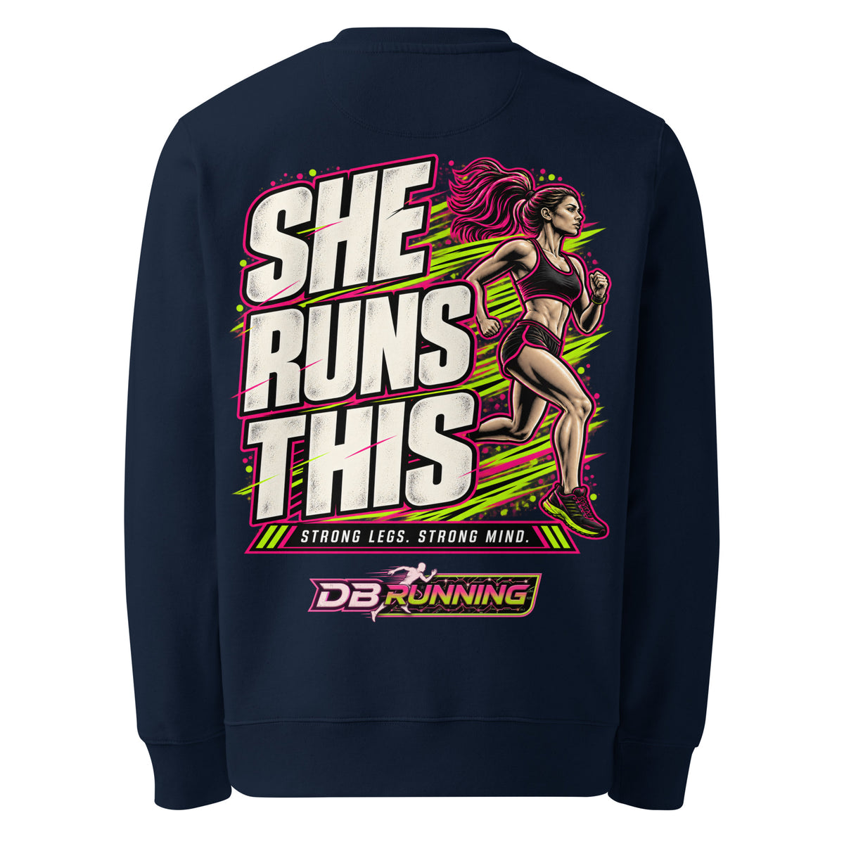 She Runs This - Heavyweight Sweatshirt - DB Running