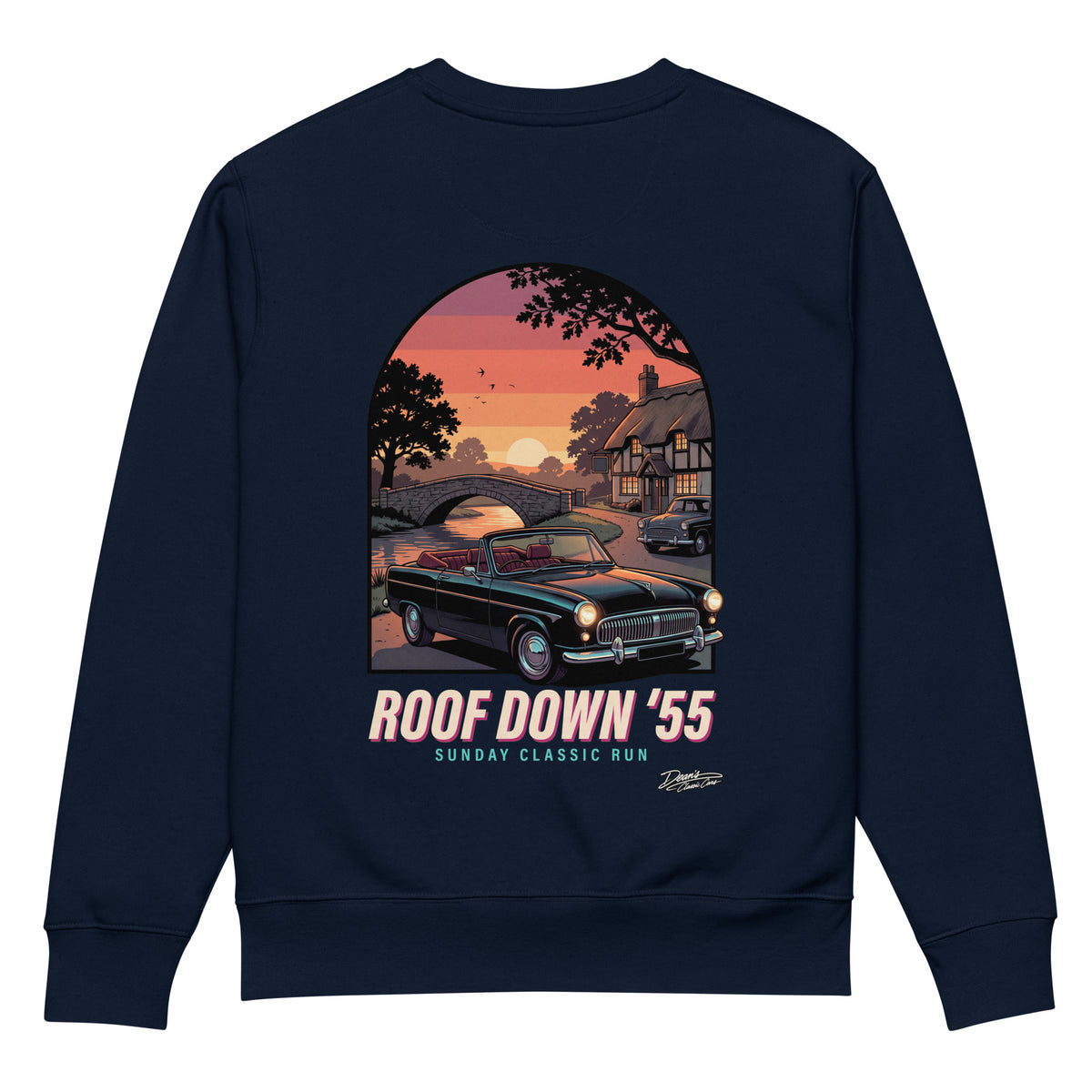 Consul Convertible Roof Down Heavyweight Sweatshirt - Dean's Classic Cars