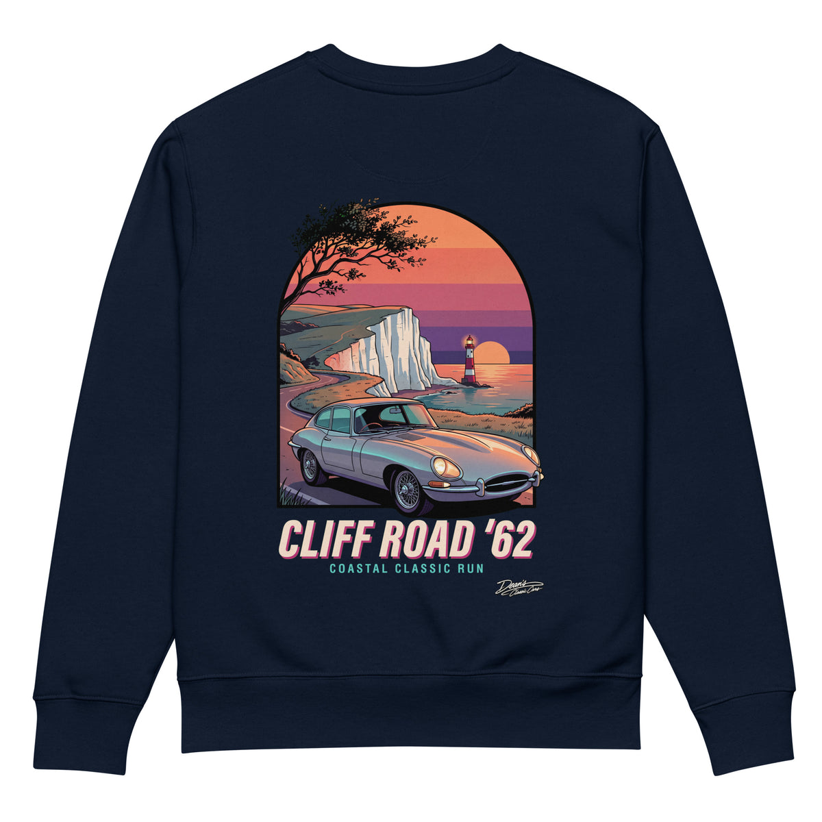 E Type Cliff Road Heavyweight Sweatshirt - Dean's Classic Cars