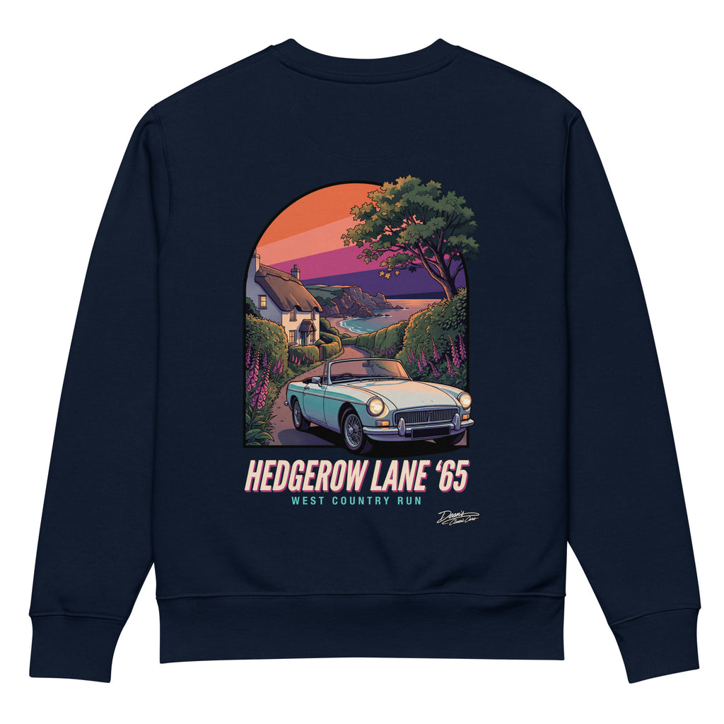MGB Roadster Hedgerow Lane Heavyweight Sweatshirt - Dean's Classic Cars