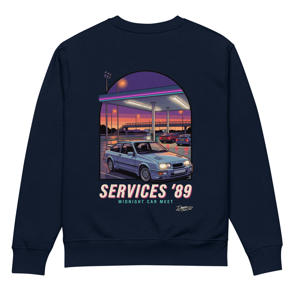 Sierra Cosworth Midnight Services Heavyweight Sweatshirt - Dean's Classic Cars
