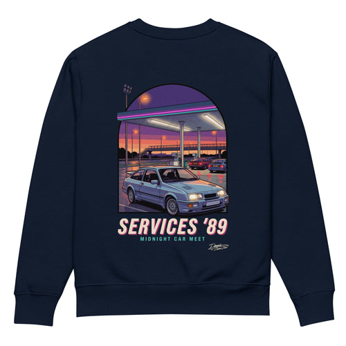 Sierra Cosworth Midnight Services Heavyweight Sweatshirt - Dean's Classic Cars