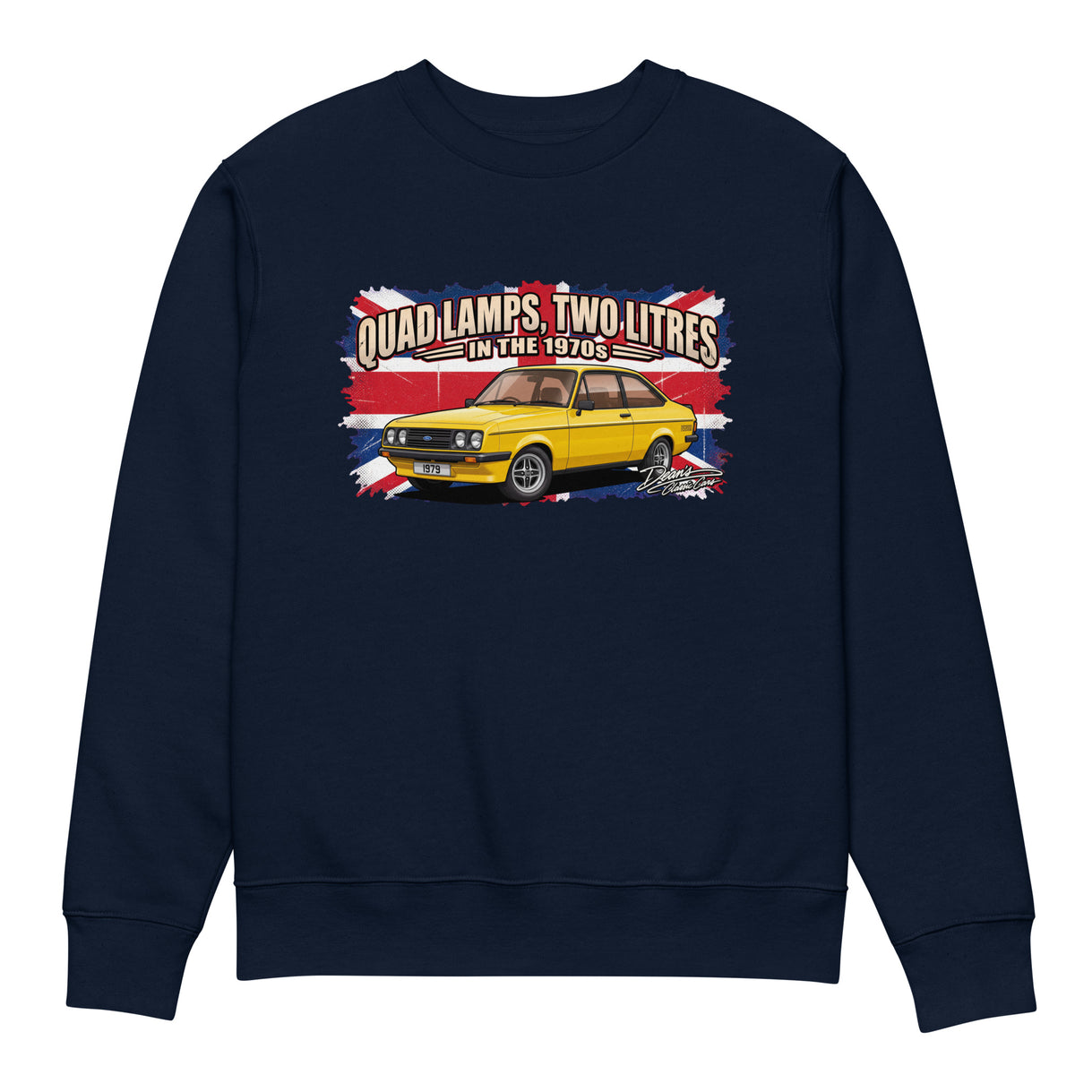 Escort RS2000 Signal Yellow Heavyweight Sweatshirt - Dean's Classic Cars