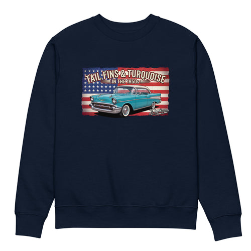Bel Air Tropical Turquoise Heavyweight Sweatshirt - Dean's Classic Cars