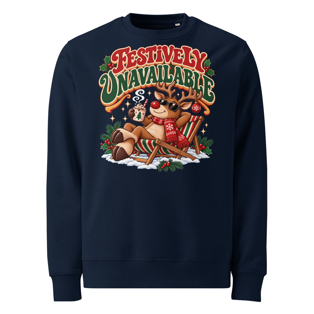 Festively Unavailable Christmas Heavyweight Sweatshirt - Ricki Robin