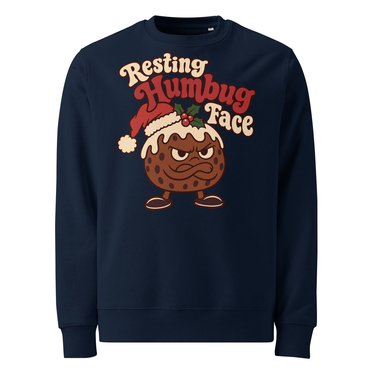 Resting Humbug Face Christmas Heavyweight Sweatshirt - Ricki Robin