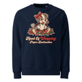 Head Of Wrapping Paper Destruction Christmas Heavyweight Sweatshirt - Ricki Robin