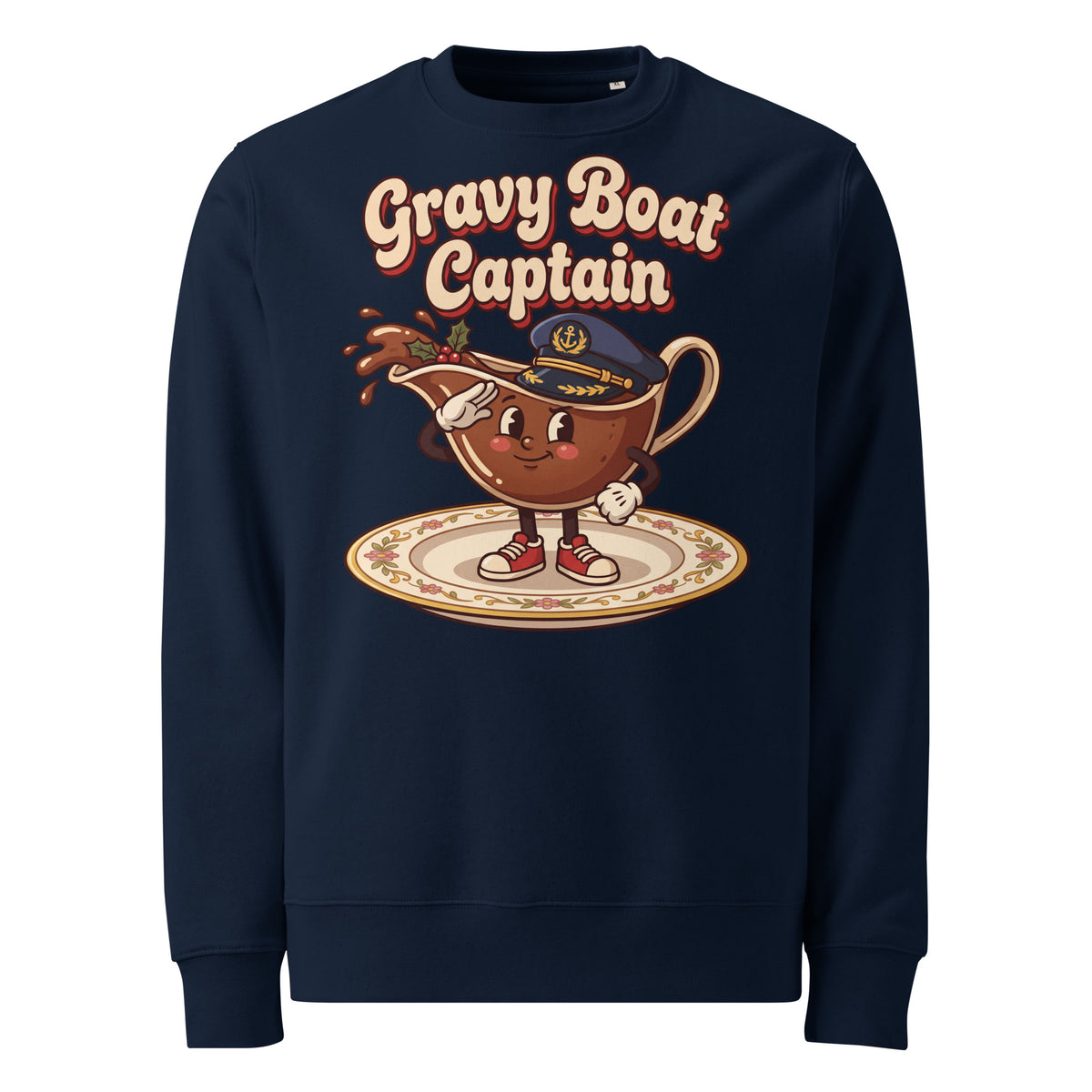 Gravy Boat Captain Christmas Heavyweight Sweatshirt - Ricki Robin