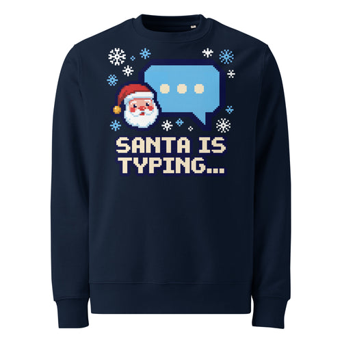 Santa Is Typing... Christmas Heavyweight Sweatshirt - Ricki Robin