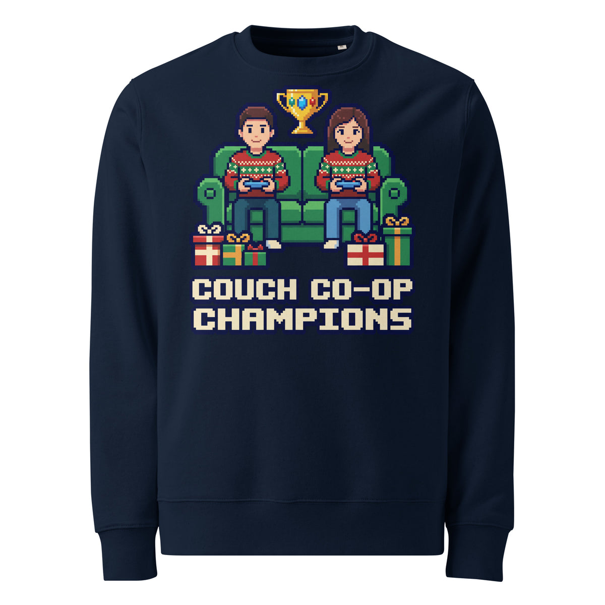 Couch Co-op Champions Christmas Heavyweight Sweatshirt - Ricki Robin