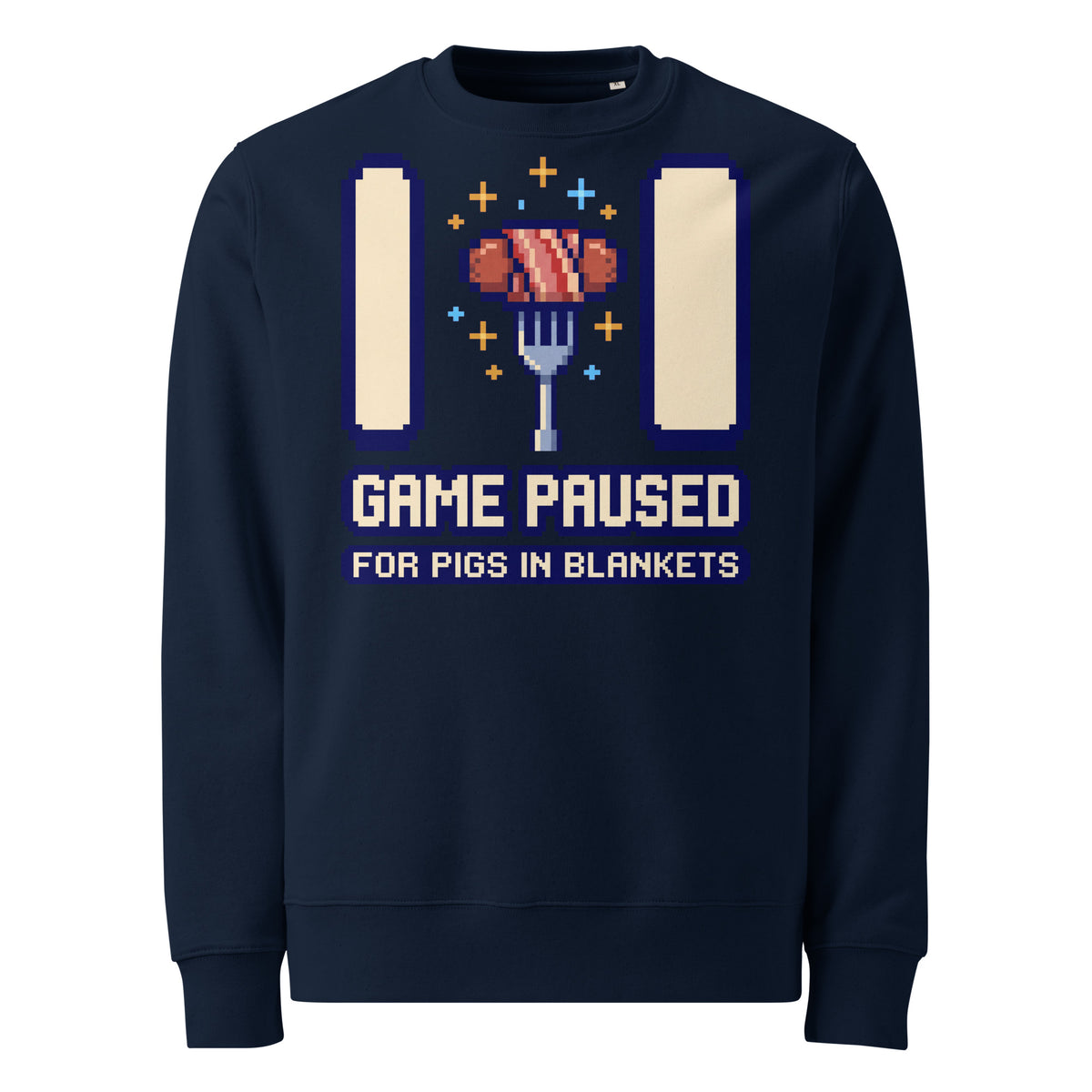 Game Paused For Pigs In Blankets Christmas Heavyweight Sweatshirt - Ricki Robin