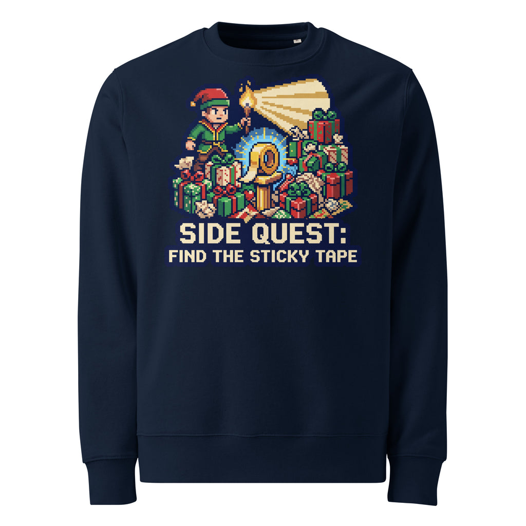 Side Quest: Find The Sticky Tape Christmas Heavyweight Sweatshirt - Ricki Robin