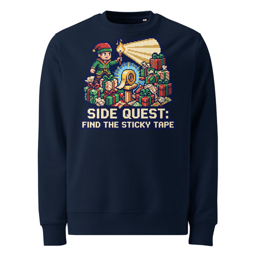 Side Quest: Find The Sticky Tape Christmas Heavyweight Sweatshirt - Ricki Robin