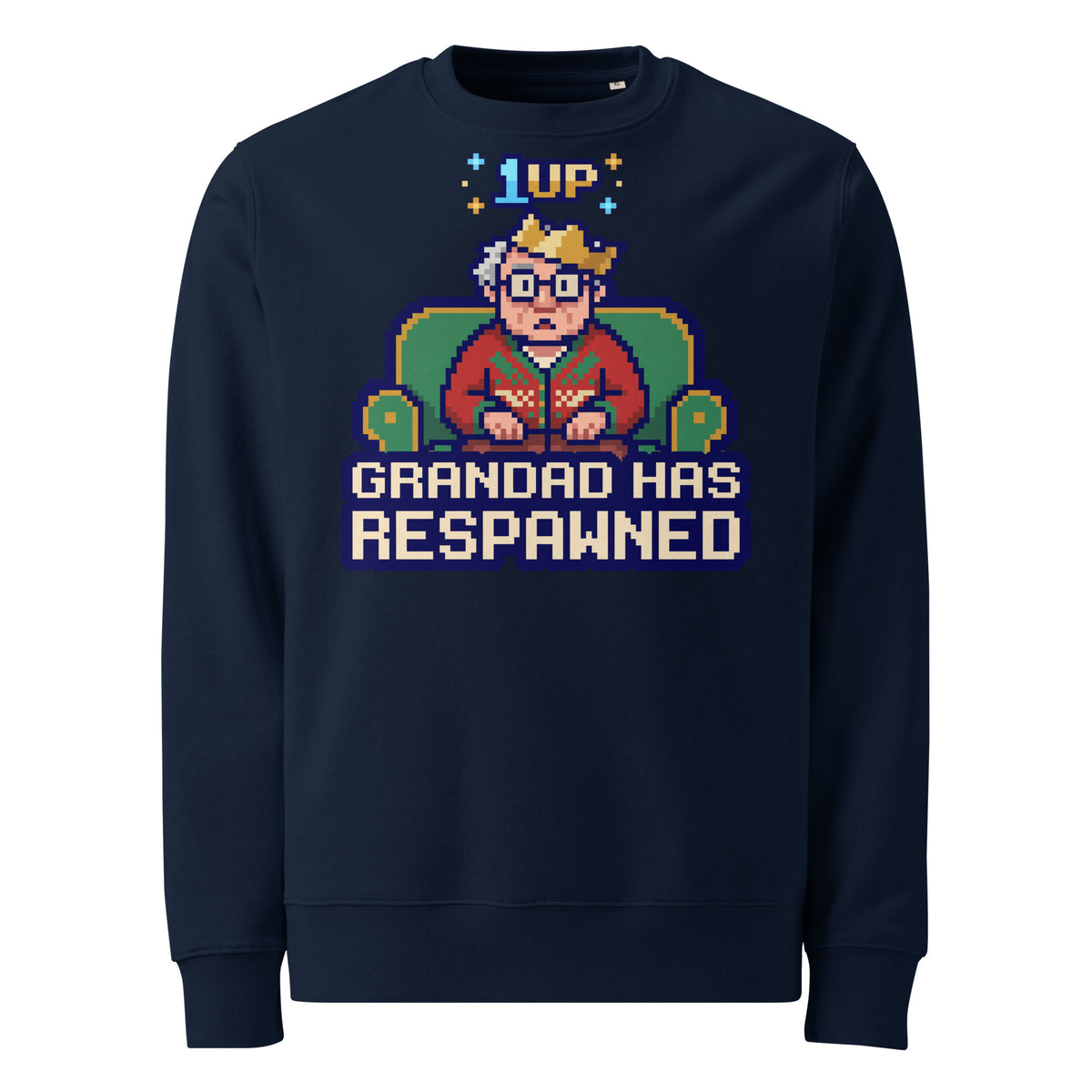 Grandad Has Respawned Christmas Heavyweight Sweatshirt - Ricki Robin