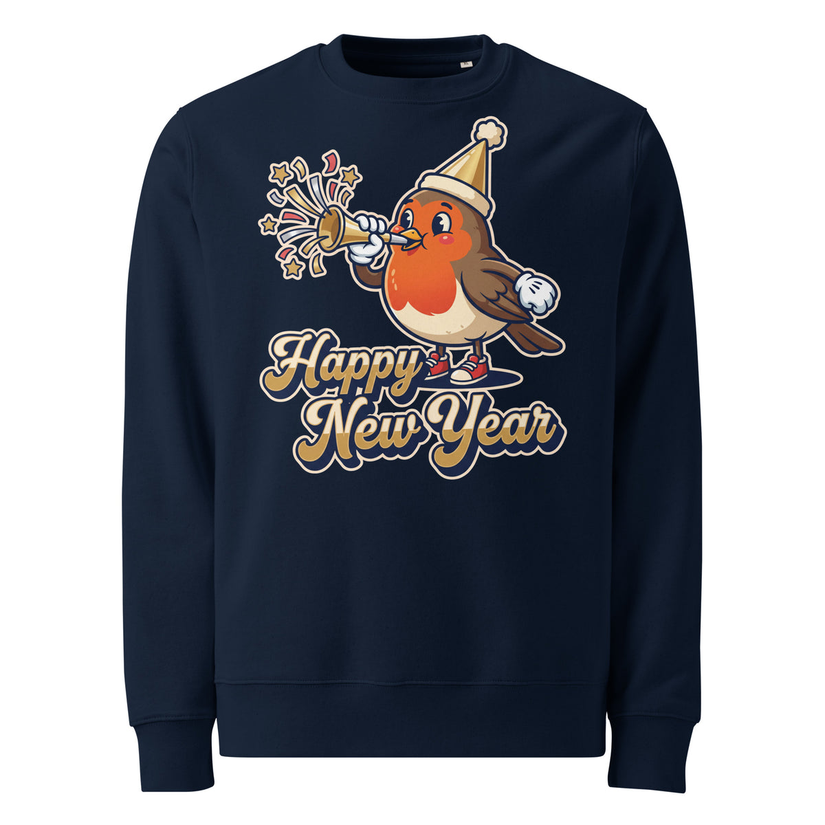 Happy New Year Robin Heavyweight Sweatshirt - Ricki Robin