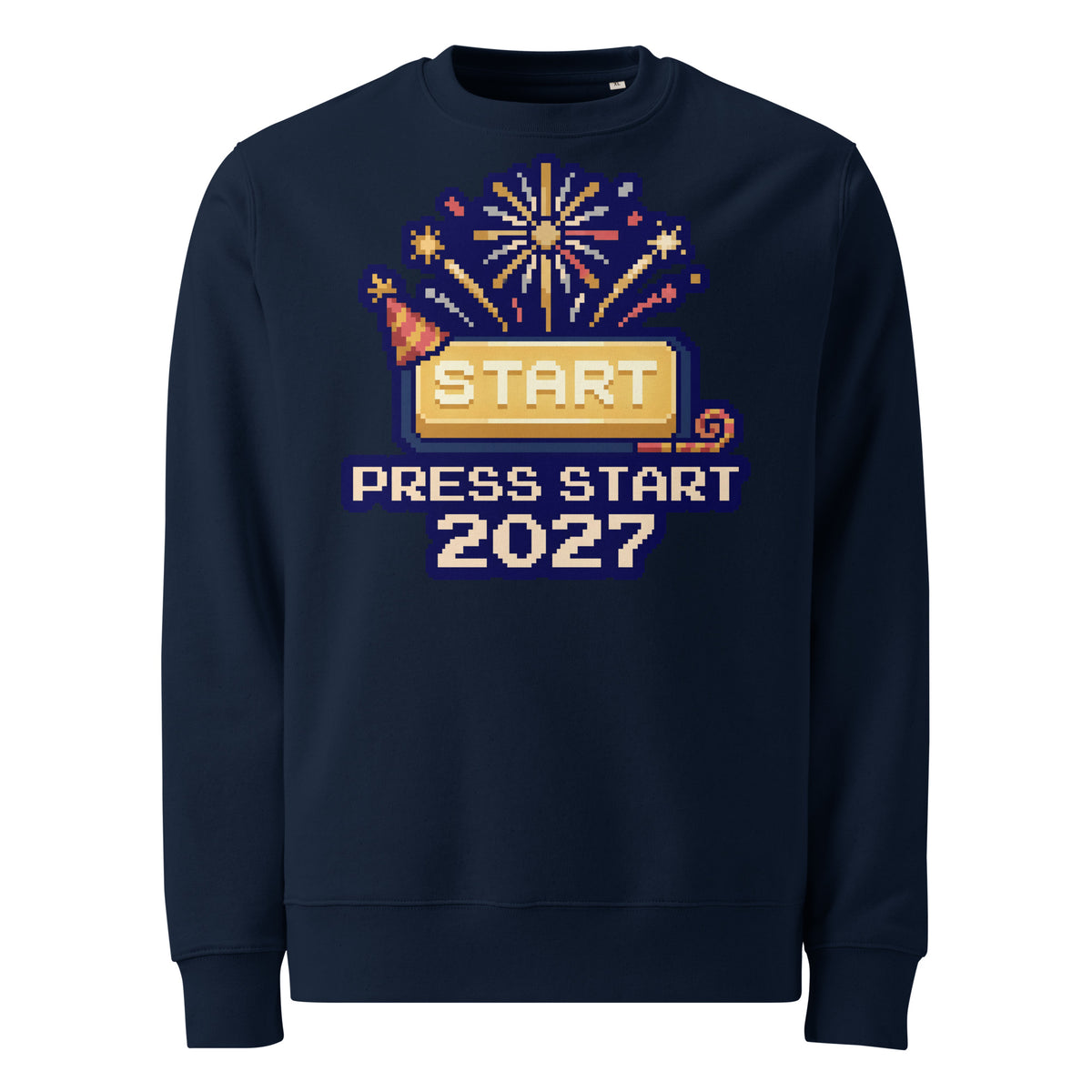 Press Start 2027 New Year Heavyweight Sweatshirt - Ricki Robin