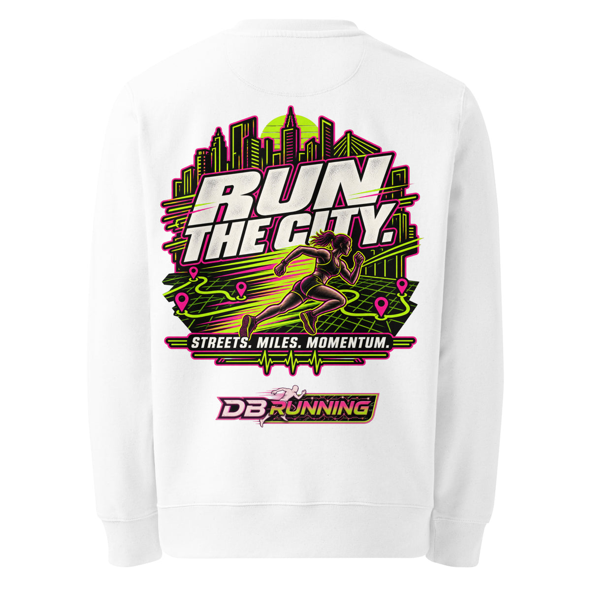 Run the City Female - Heavyweight Sweatshirt - DB Running