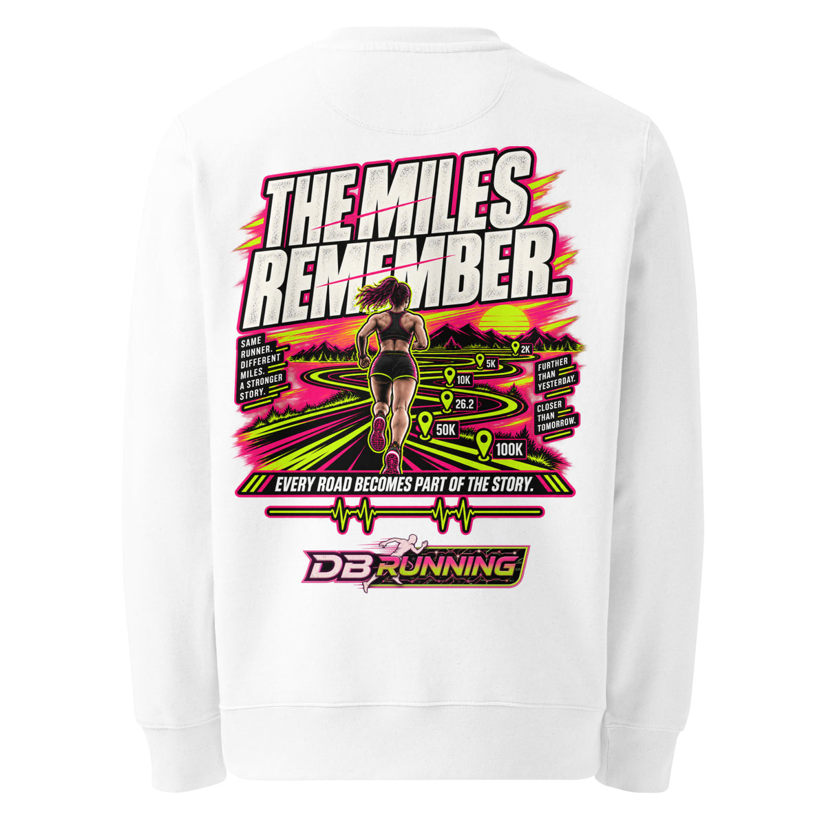 The Miles Remember Female - Heavyweight Sweatshirt - DB Running