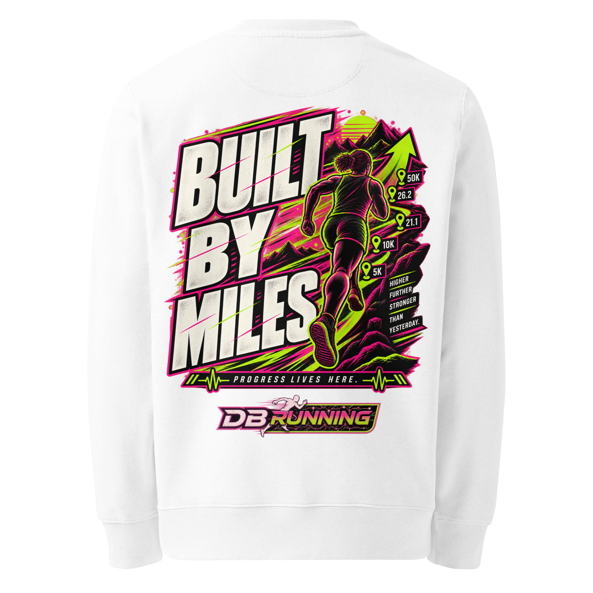Built by Miles Female - Heavyweight Sweatshirt - DB Running