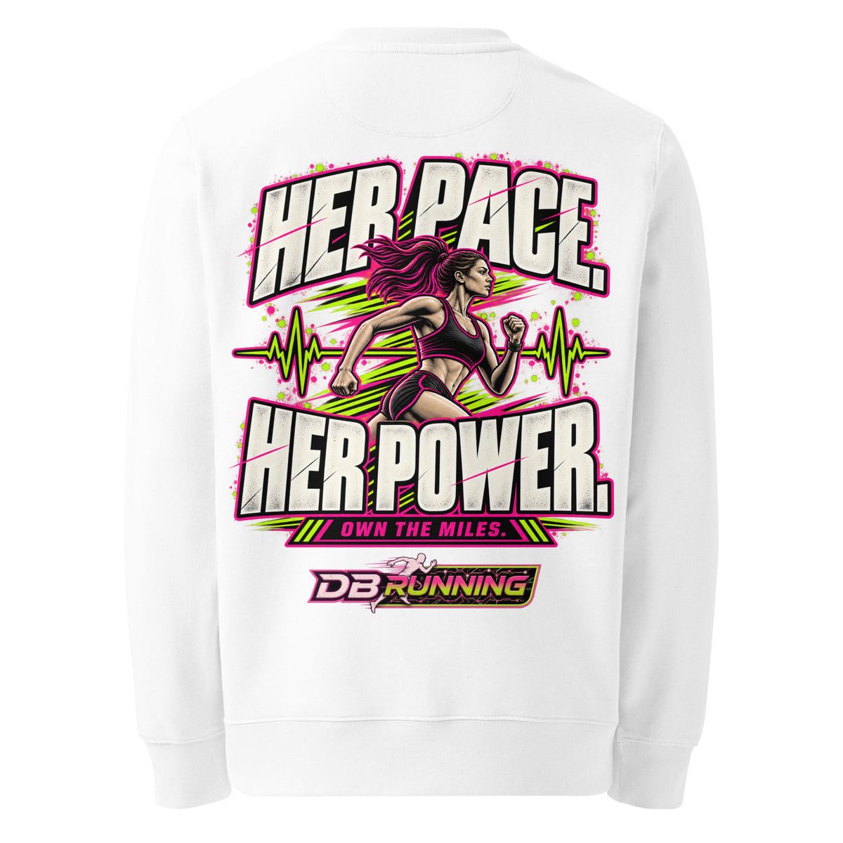 Her Pace. Her Power. - Heavyweight Sweatshirt - DB Running
