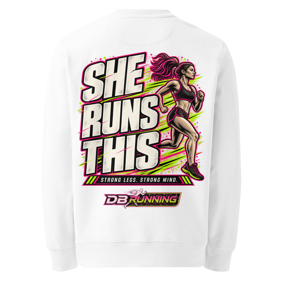She Runs This - Heavyweight Sweatshirt - DB Running
