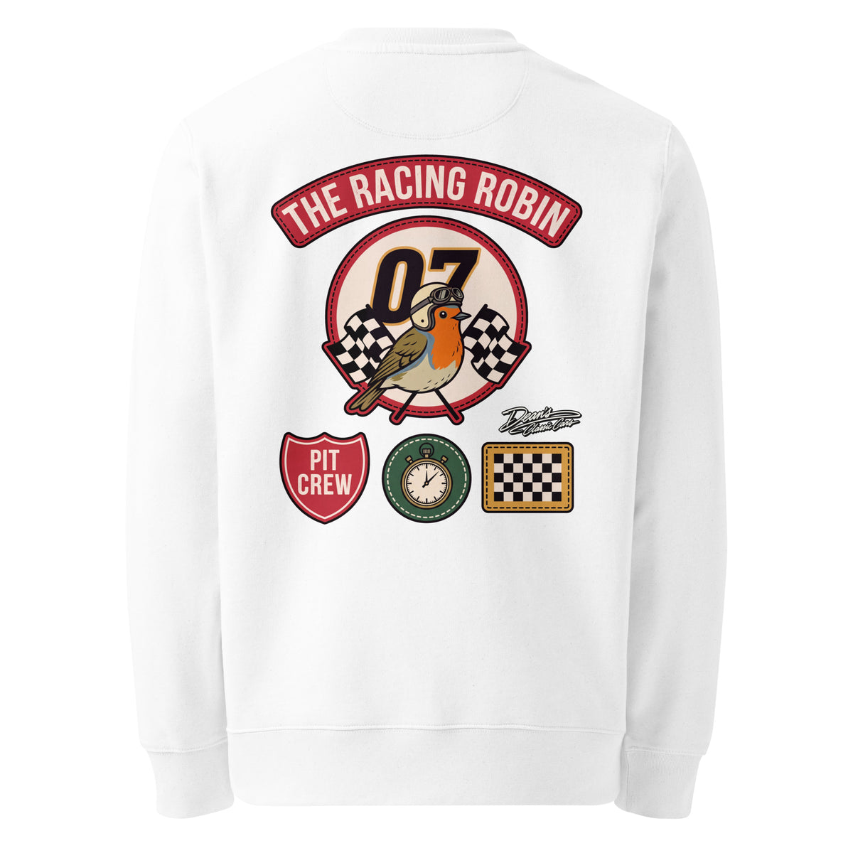Racing Robin Pit Crew Heavyweight Sweatshirt - Dean's Classic Cars