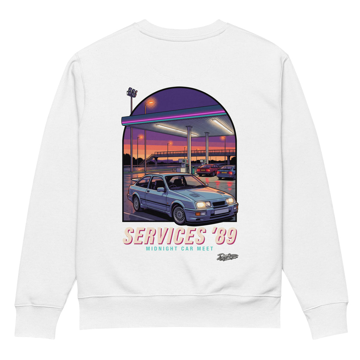 Sierra Cosworth Midnight Services Heavyweight Sweatshirt - Dean's Classic Cars