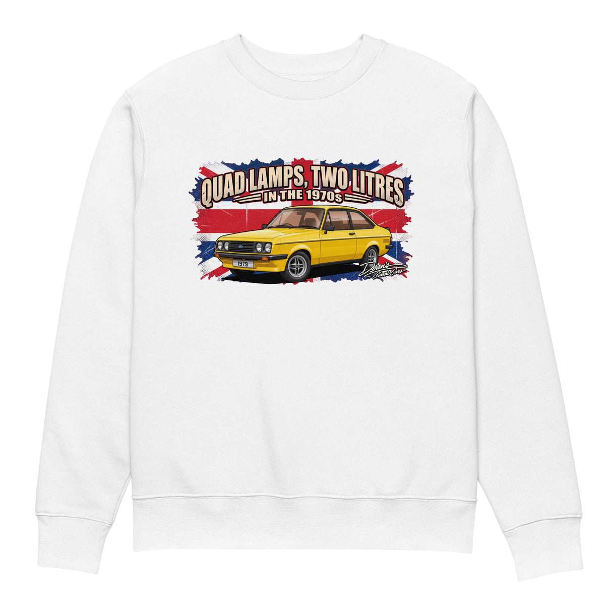 Escort RS2000 Signal Yellow Heavyweight Sweatshirt - Dean's Classic Cars