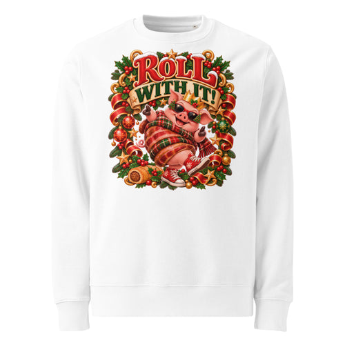 Roll With It Christmas Heavyweight Sweatshirt - Ricki Robin