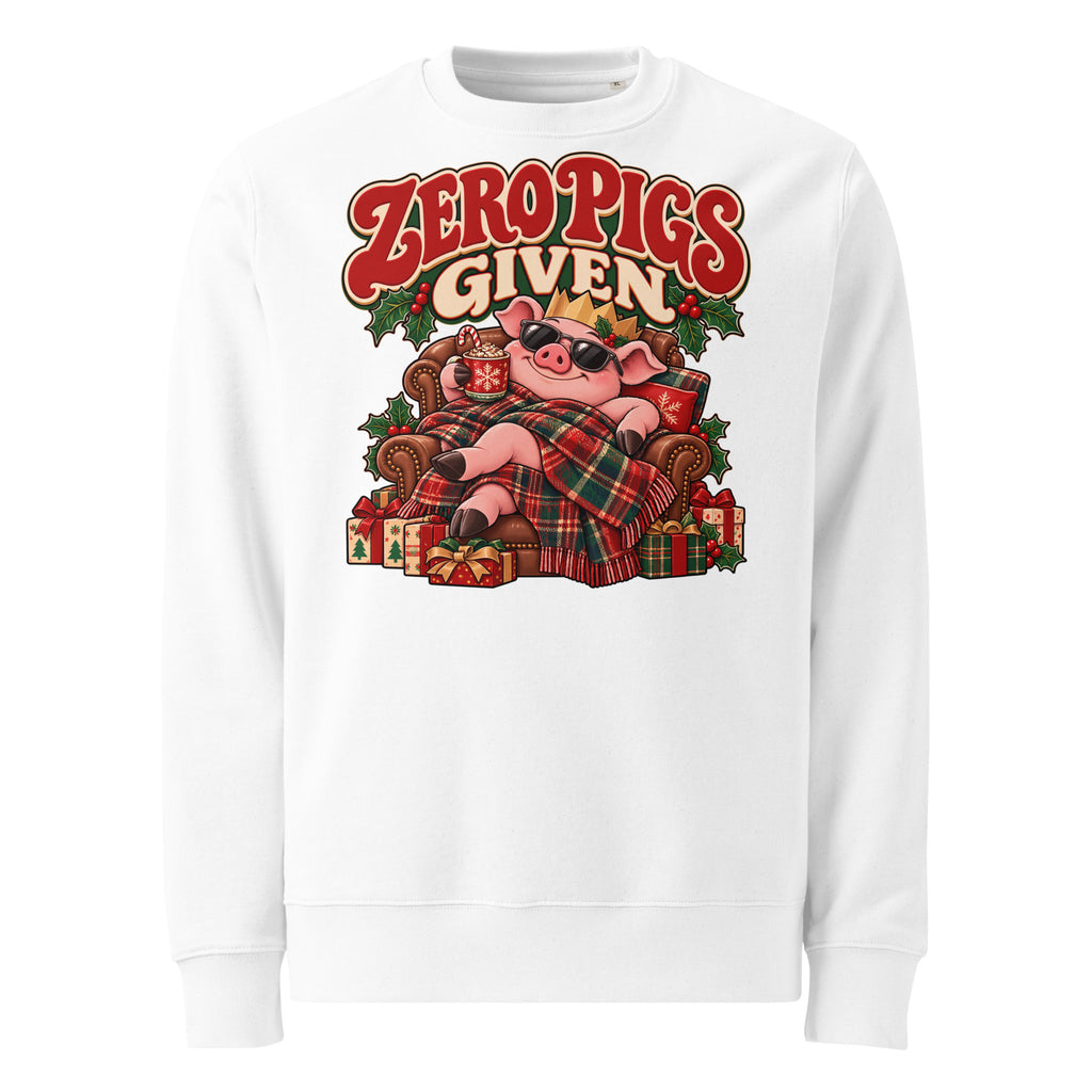 Zero Pigs Given Christmas Heavyweight Sweatshirt - Ricki Robin