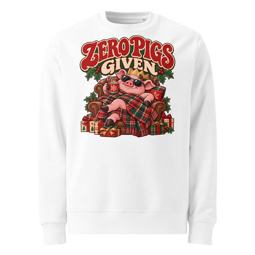 Zero Pigs Given Christmas Heavyweight Sweatshirt - Ricki Robin