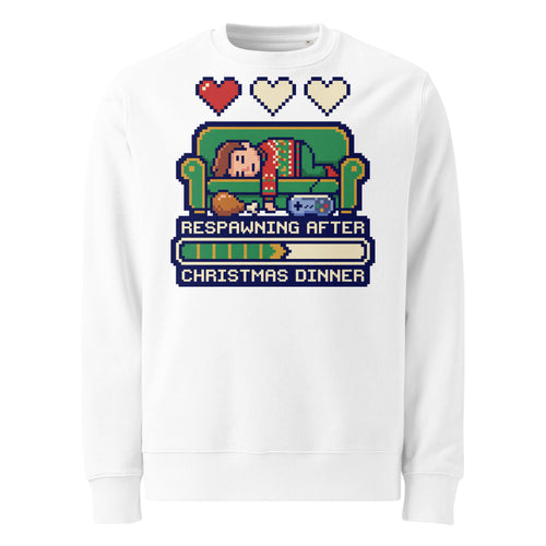 Respawning After Christmas Dinner Heavyweight Sweatshirt - Ricki Robin