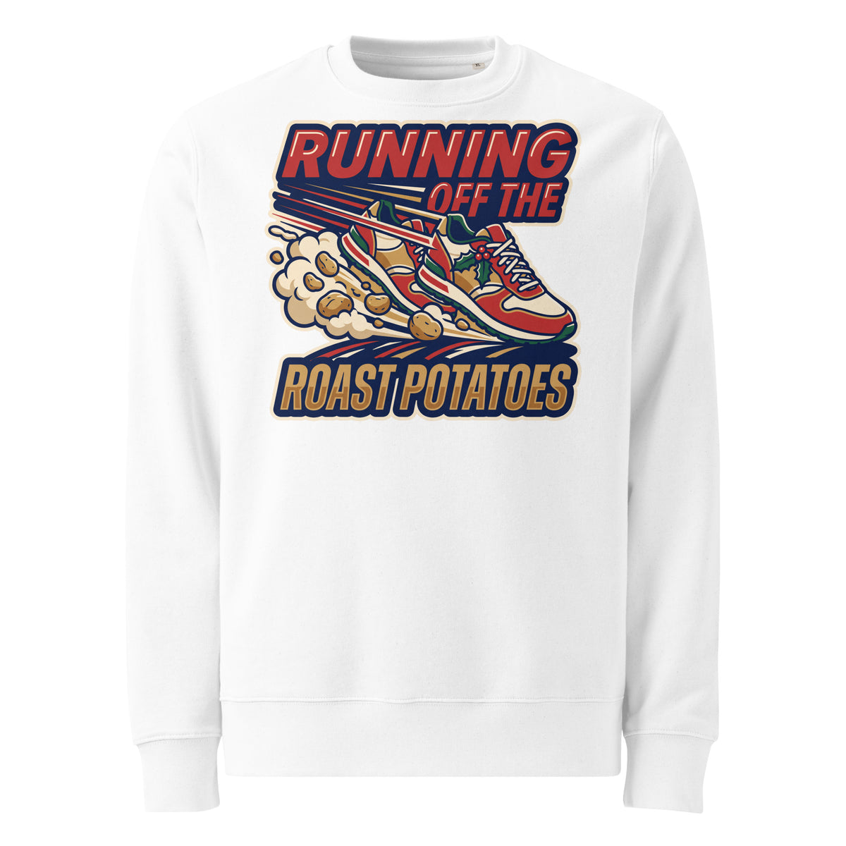 Running Off The Roast Potatoes Christmas Heavyweight Sweatshirt - Ricki Robin