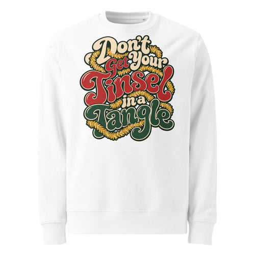 Don't Get Your Tinsel In A Tangle Christmas Heavyweight Sweatshirt - Ricki Robin