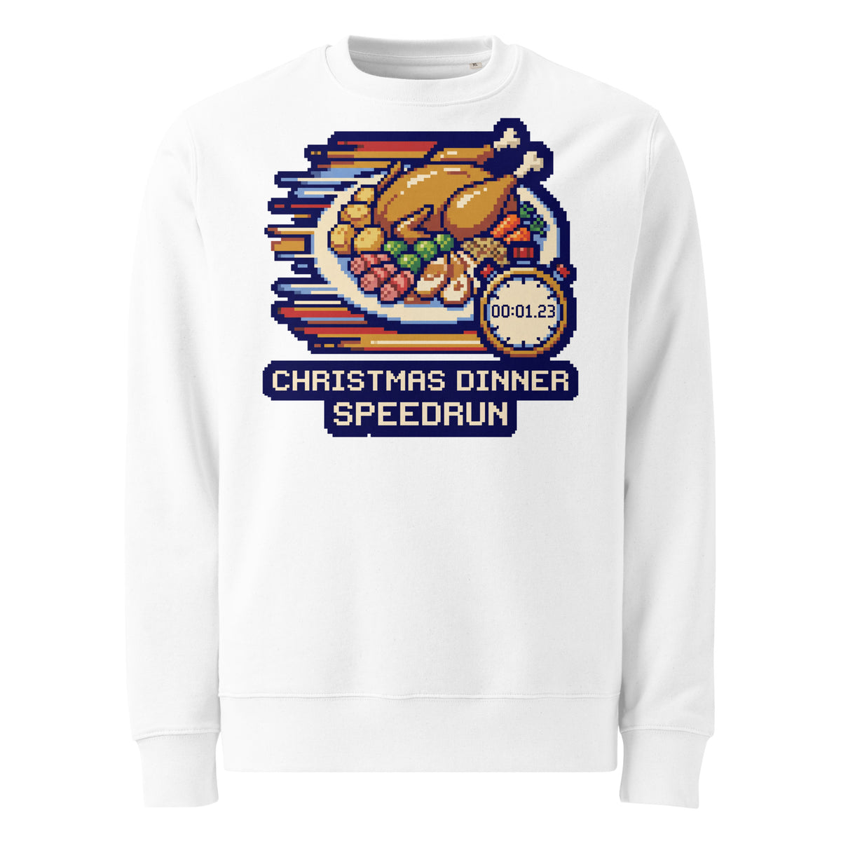 Christmas Dinner Speedrun Heavyweight Sweatshirt - Ricki Robin