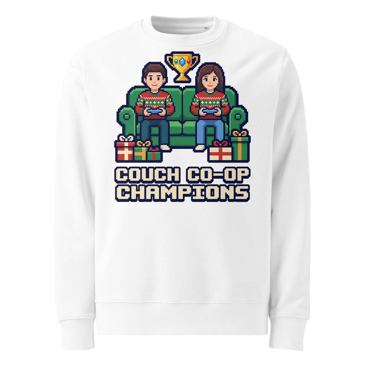 Couch Co-op Champions Christmas Heavyweight Sweatshirt - Ricki Robin