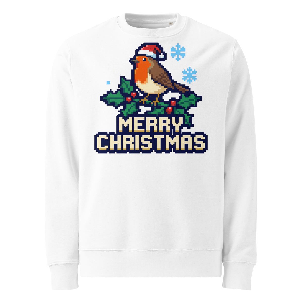 8-Bit Robin Christmas Heavyweight Sweatshirt - Ricki Robin