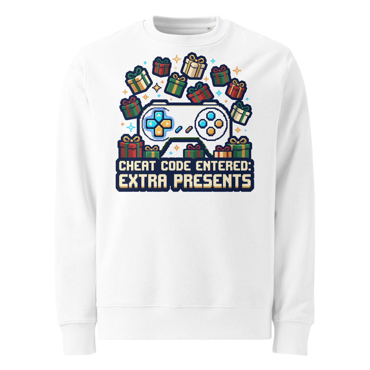 Cheat Code: Extra Presents Christmas Heavyweight Sweatshirt - Ricki Robin