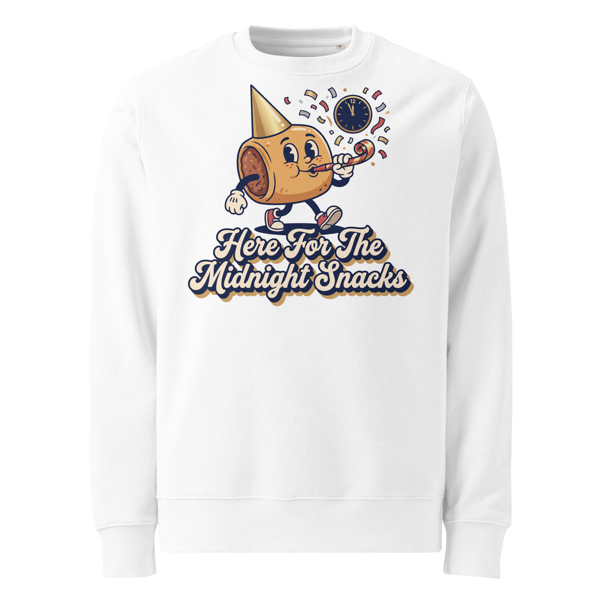 Here For The Midnight Snacks New Year Heavyweight Sweatshirt - Ricki Robin