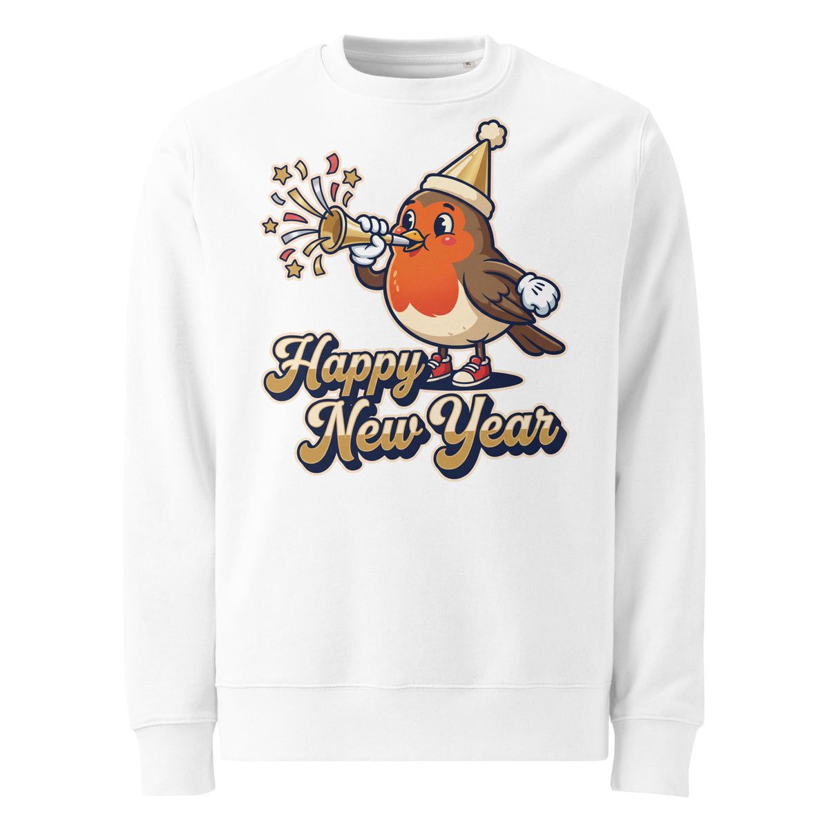 Happy New Year Robin Heavyweight Sweatshirt - Ricki Robin