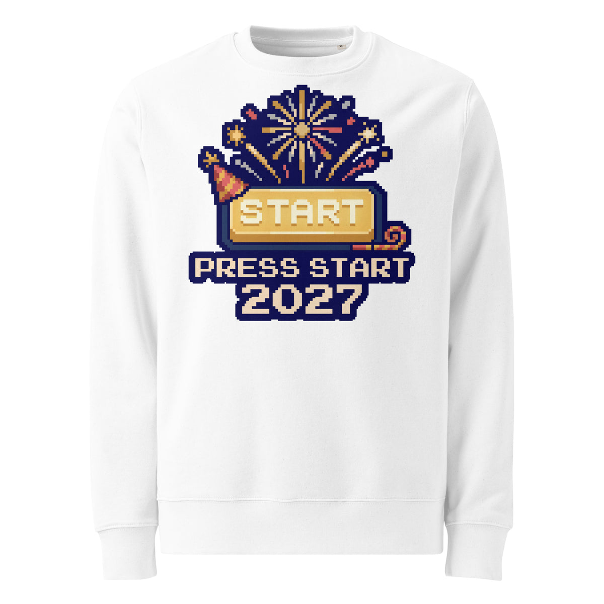 Press Start 2027 New Year Heavyweight Sweatshirt - Ricki Robin