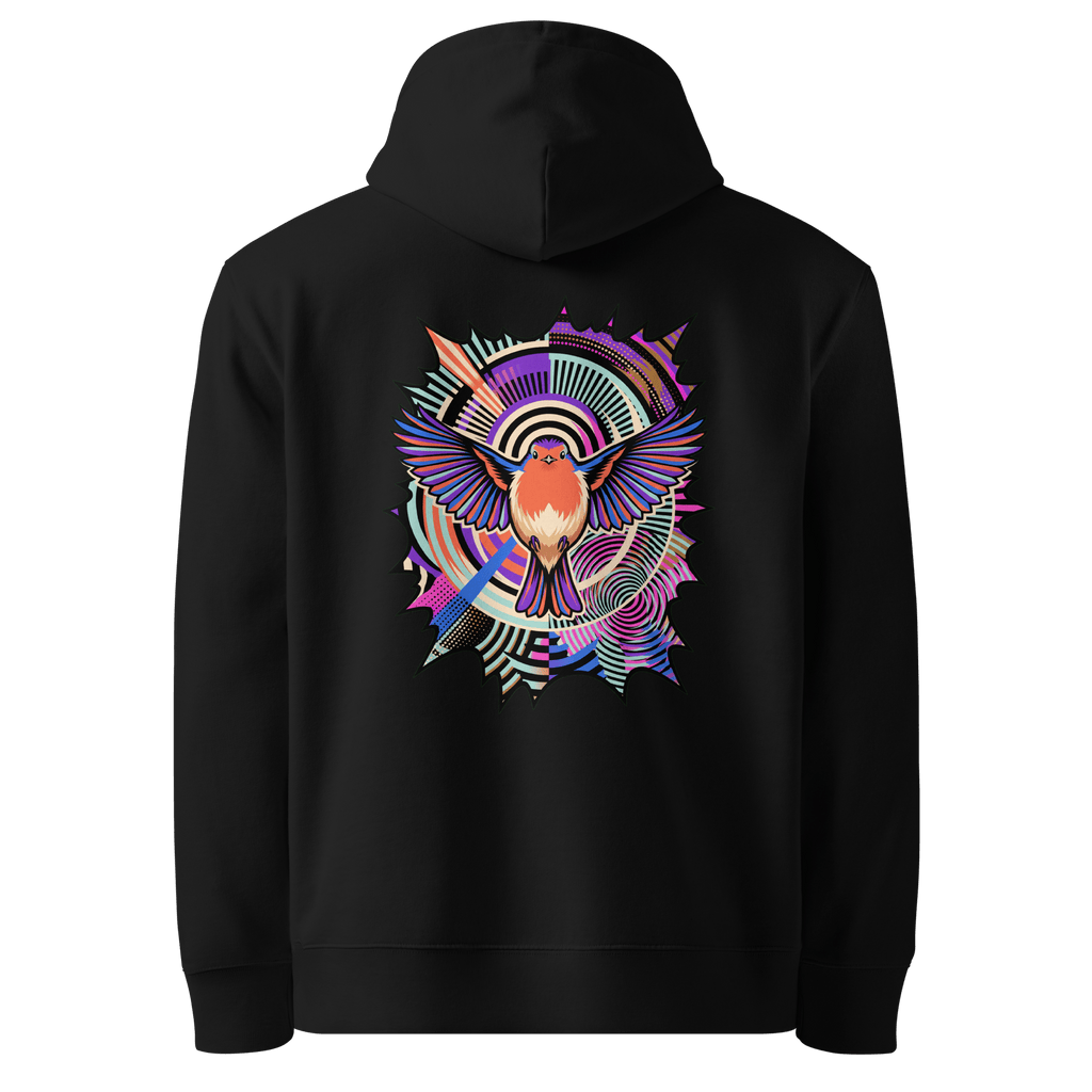 Starburst Wings Hoodie - Abstract Robin