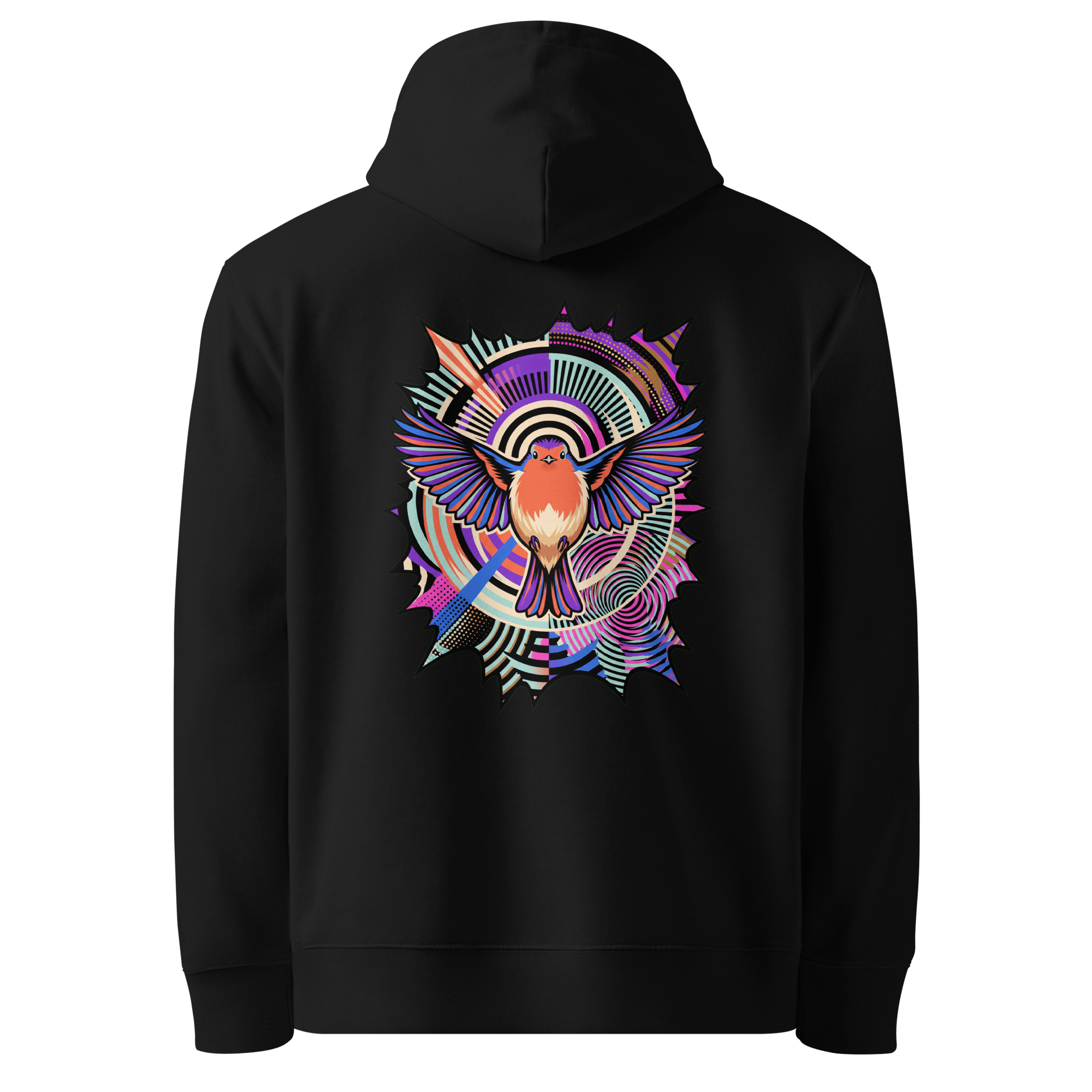 Starburst Wings Hoodie - Abstract Robin