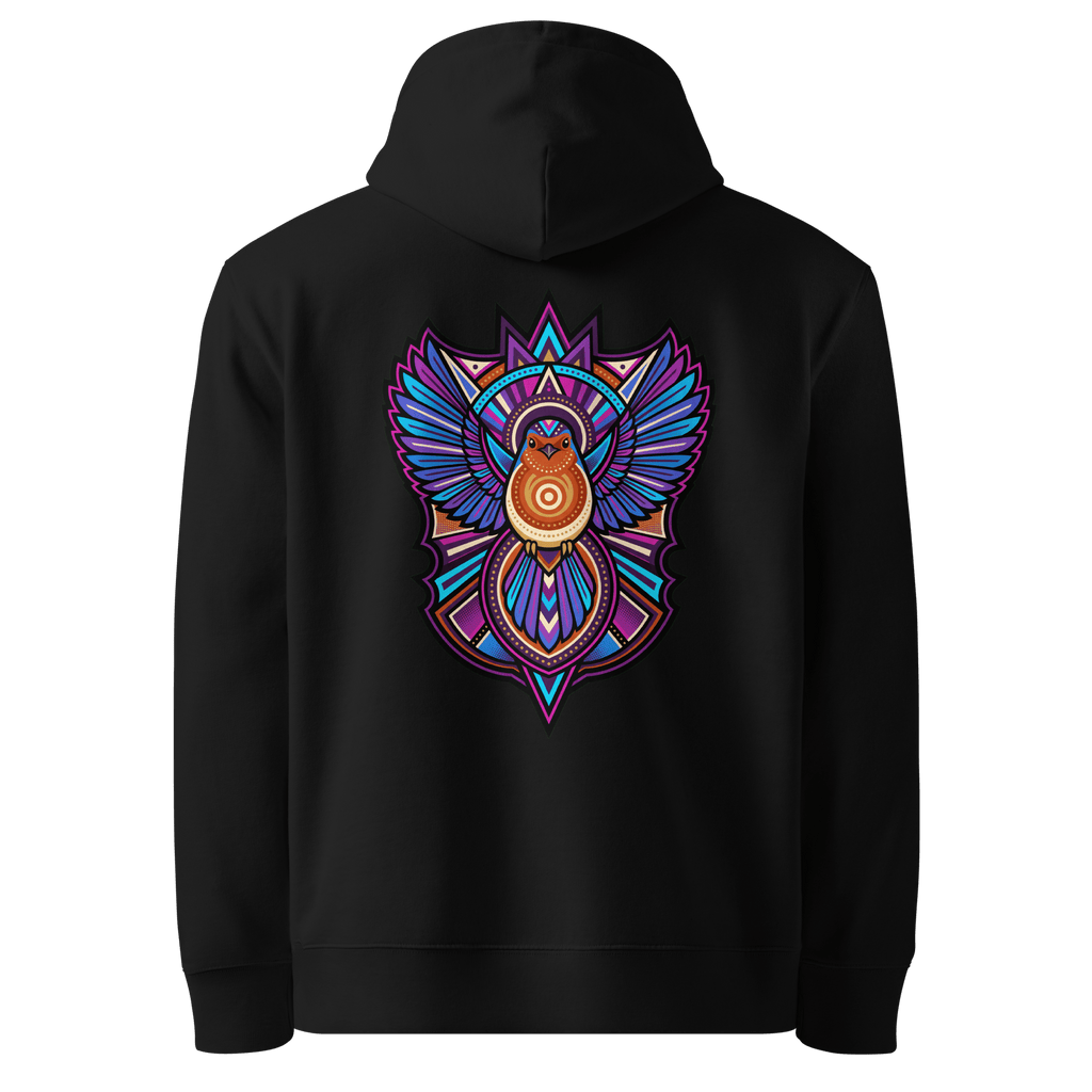 Winged Emblem Hoodie - Abstract Robin